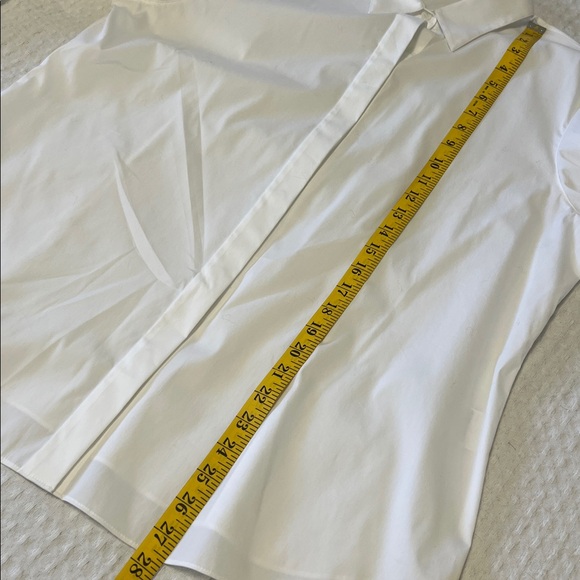 Classic White Lafayette 148 New York Women’s Button Down Shirt Size 14 - Picture 14 of 16